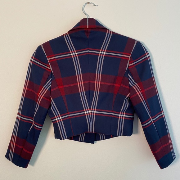 CUSTOM Tommy Hilfiger Red Blue Blazer | Size 4 - Picture 2 of 3